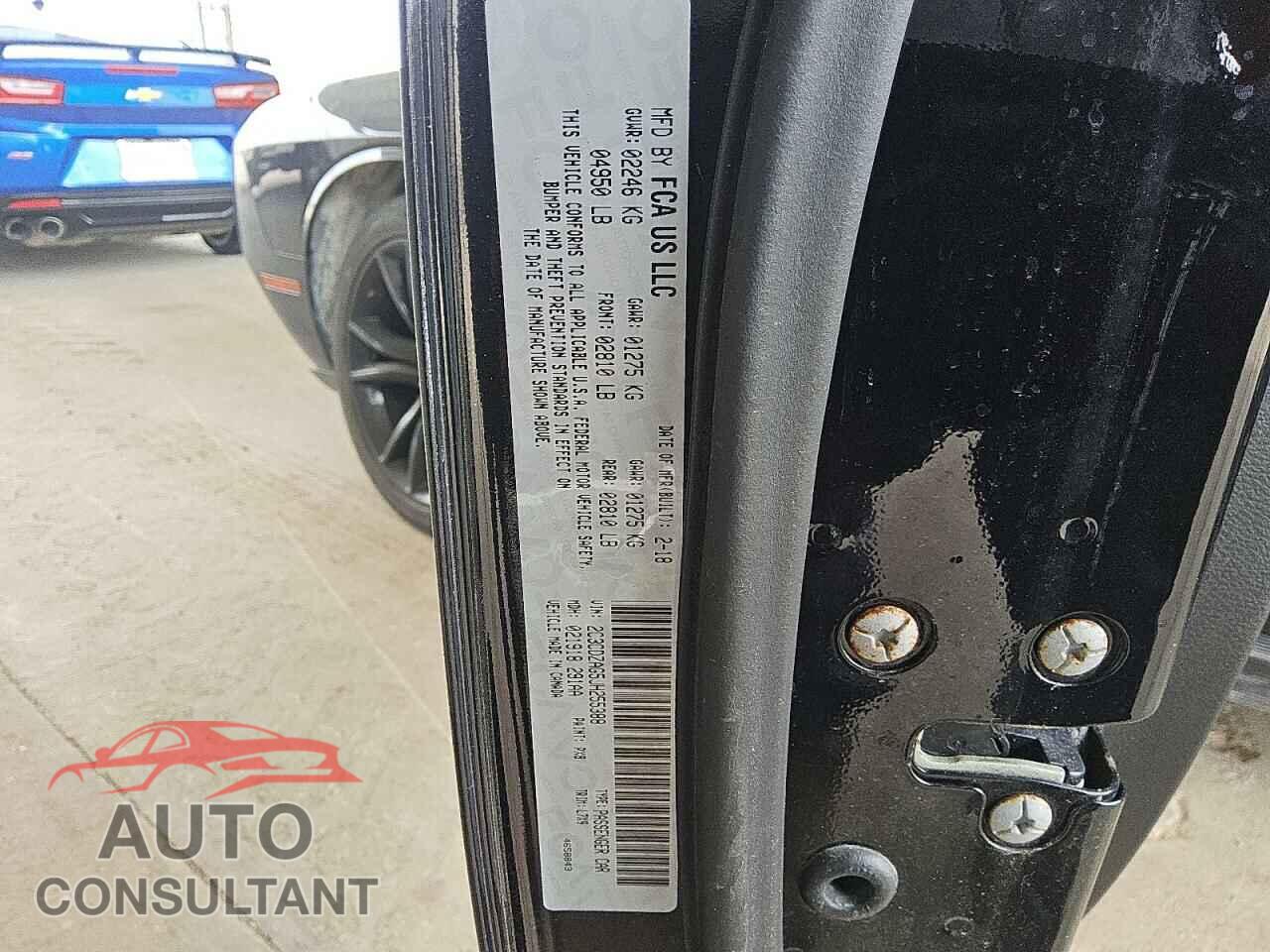 DODGE CHALLENGER 2018 - 2C3CDZAG5JH255388