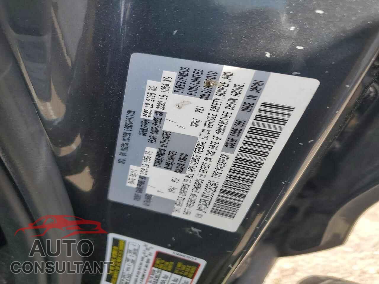 MAZDA 5 2012 - JM1CW2BL6C0120341