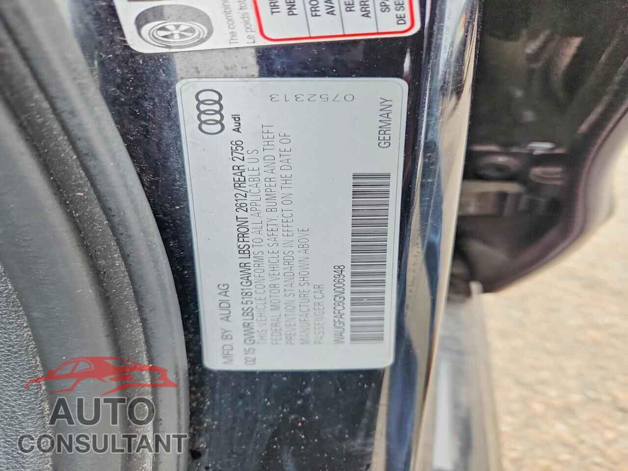 AUDI A6 2016 - WAUGFAFC6GN006948