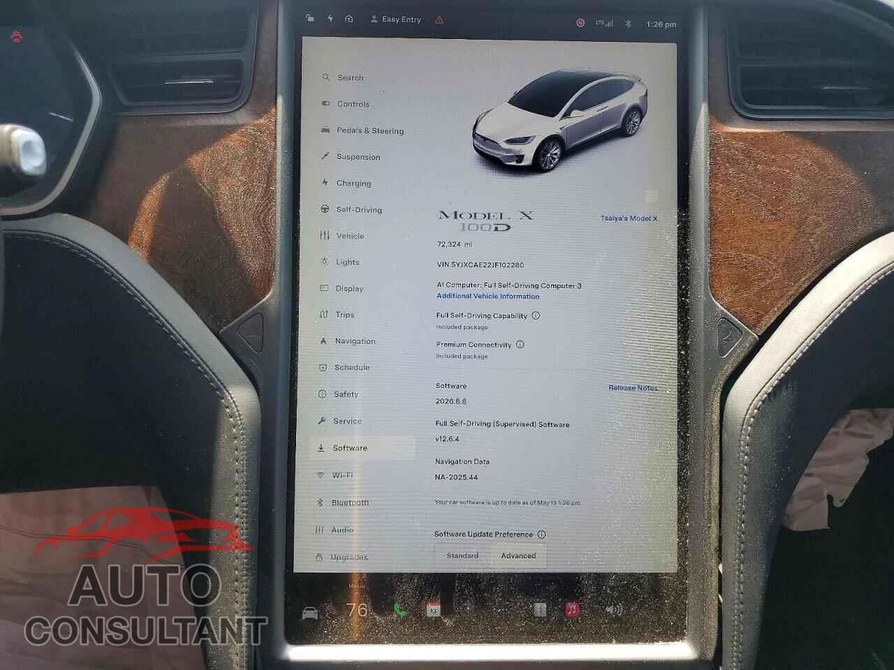 TESLA MODEL X 2018 - 5YJXCAE22JF102280