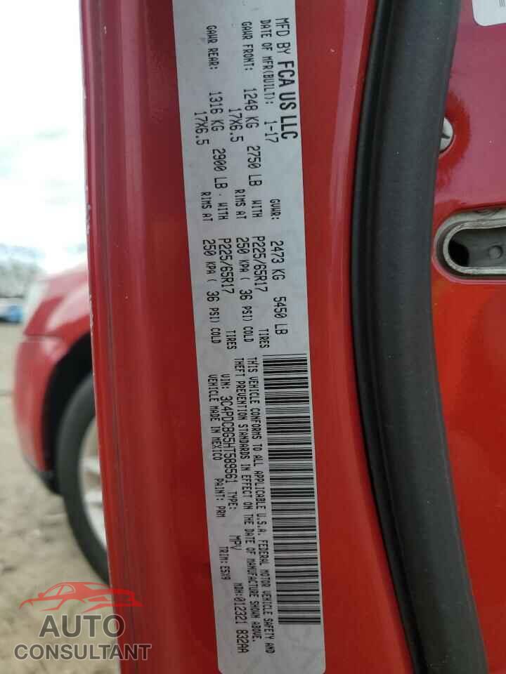 DODGE JOURNEY 2017 - 3C4PDCBG5HT589561