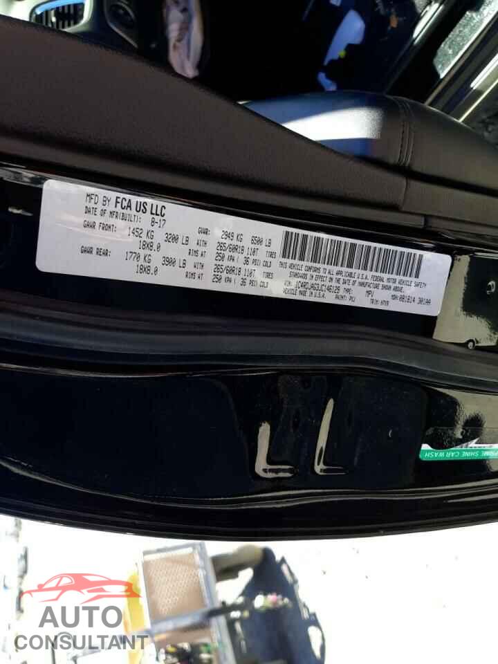 DODGE DURANGO 2018 - 1C4RDJAG3JC146129