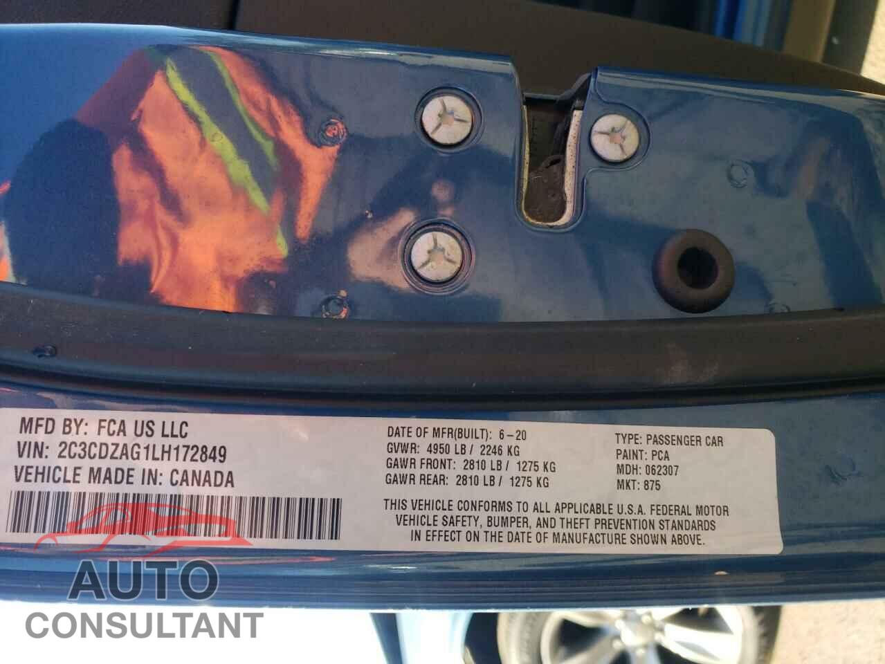 DODGE CHALLENGER 2020 - 2C3CDZAG1LH172849