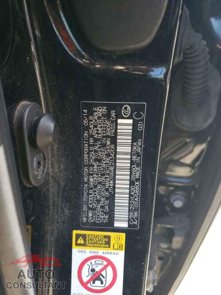 LEXUS ES350 2014 - JTHBK1GG4E2134208