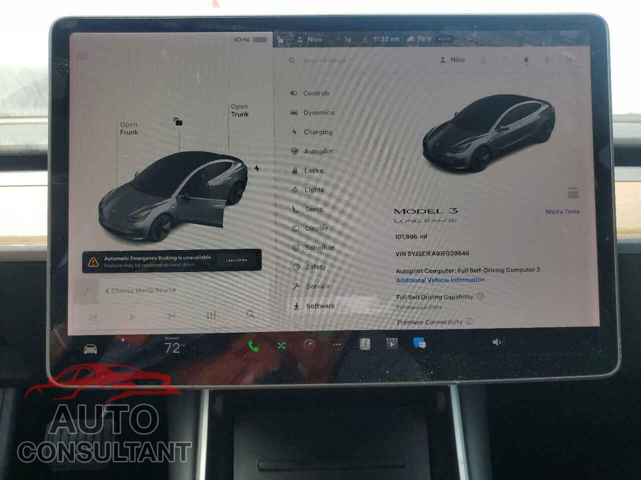 TESLA MODEL 3 2018 - 5YJ3E1EA9JF039646