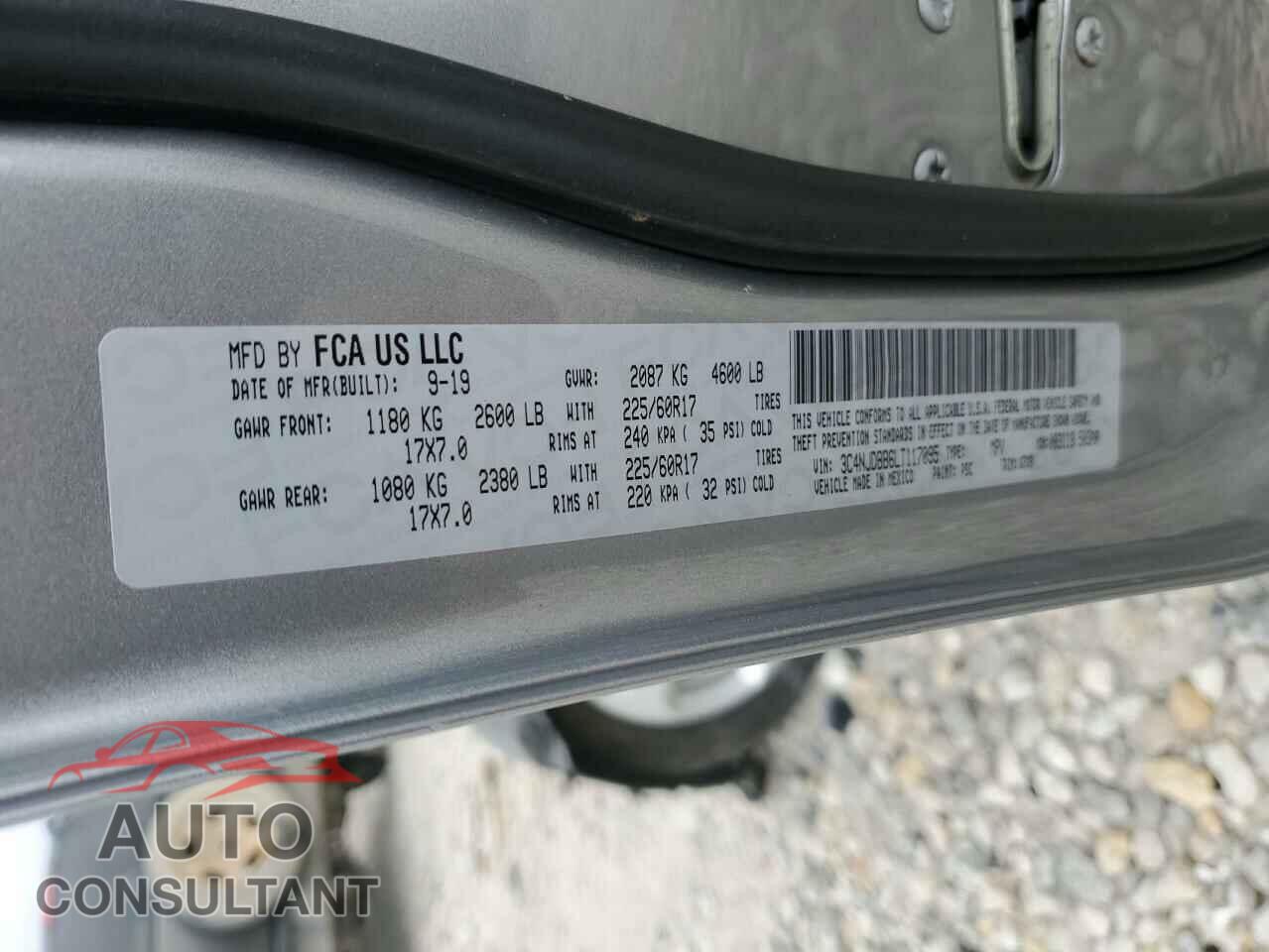 JEEP COMPASS 2020 - 3C4NJDBB6LT117095