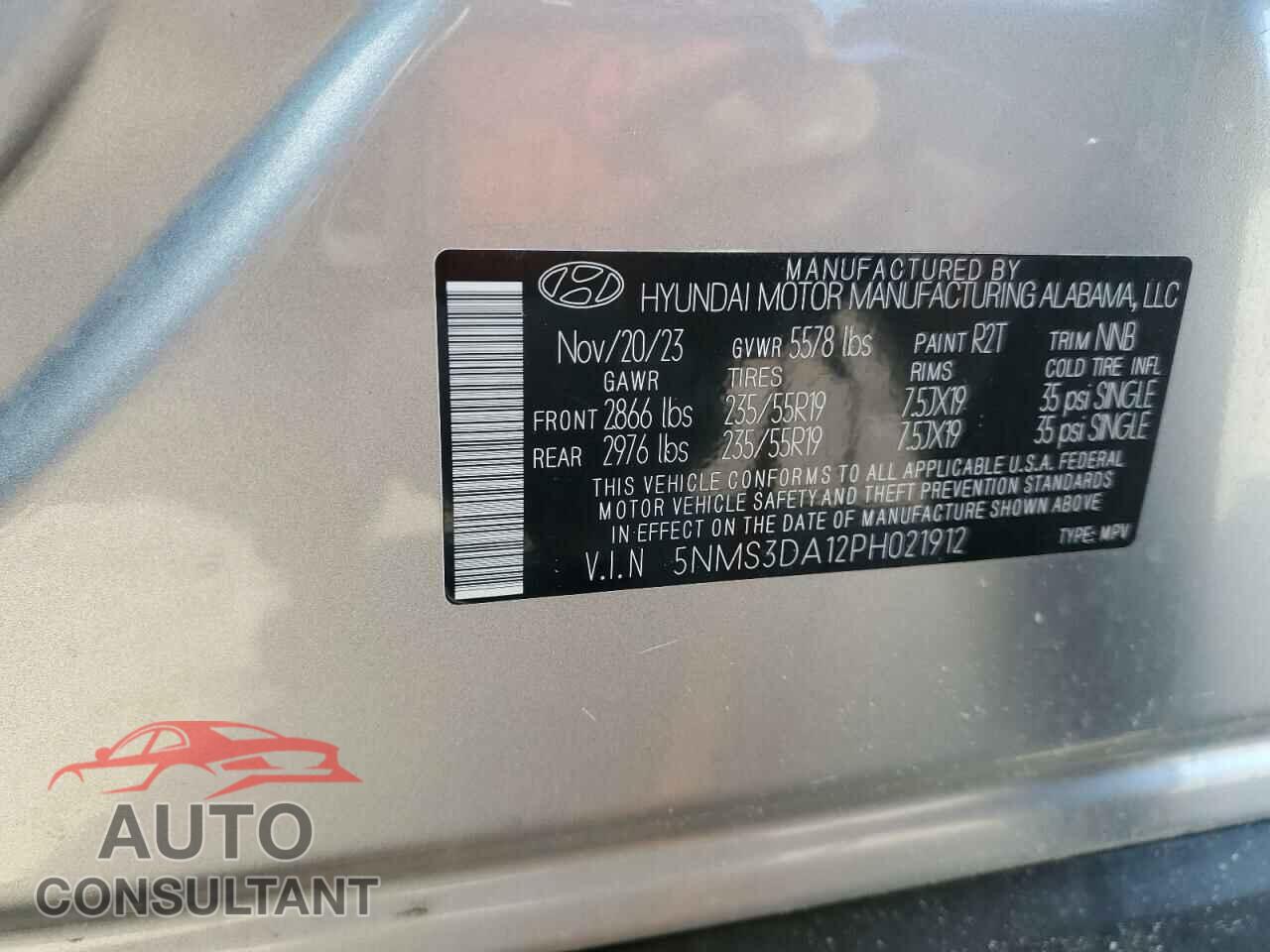 HYUNDAI SANTA FE 2023 - 5NMS3DA12PH021912