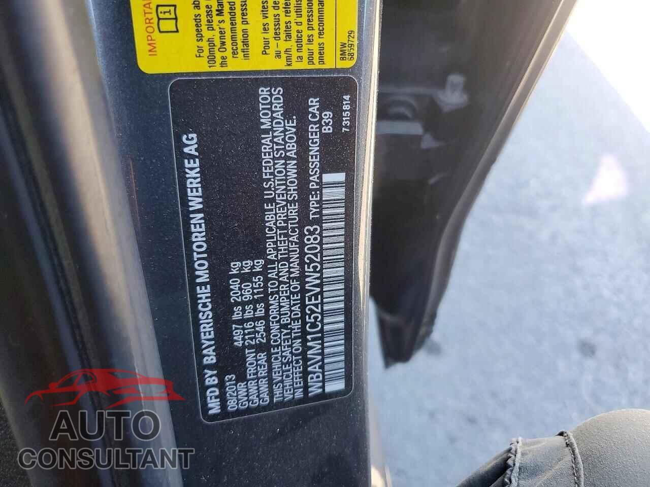 BMW X1 2014 - WBAVM1C52EVW52083