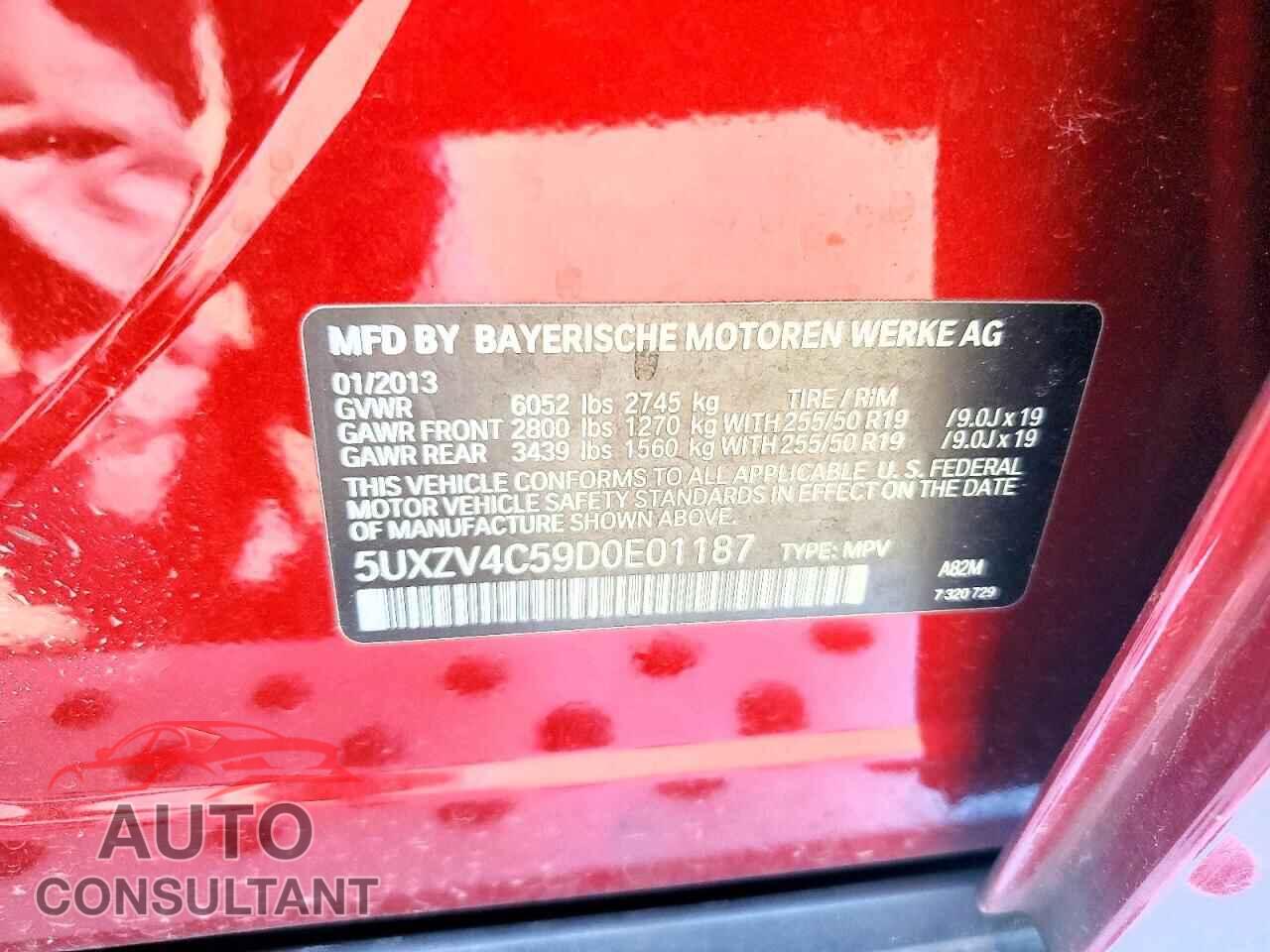 BMW X5 2013 - 5UXZV4C59D0E01187