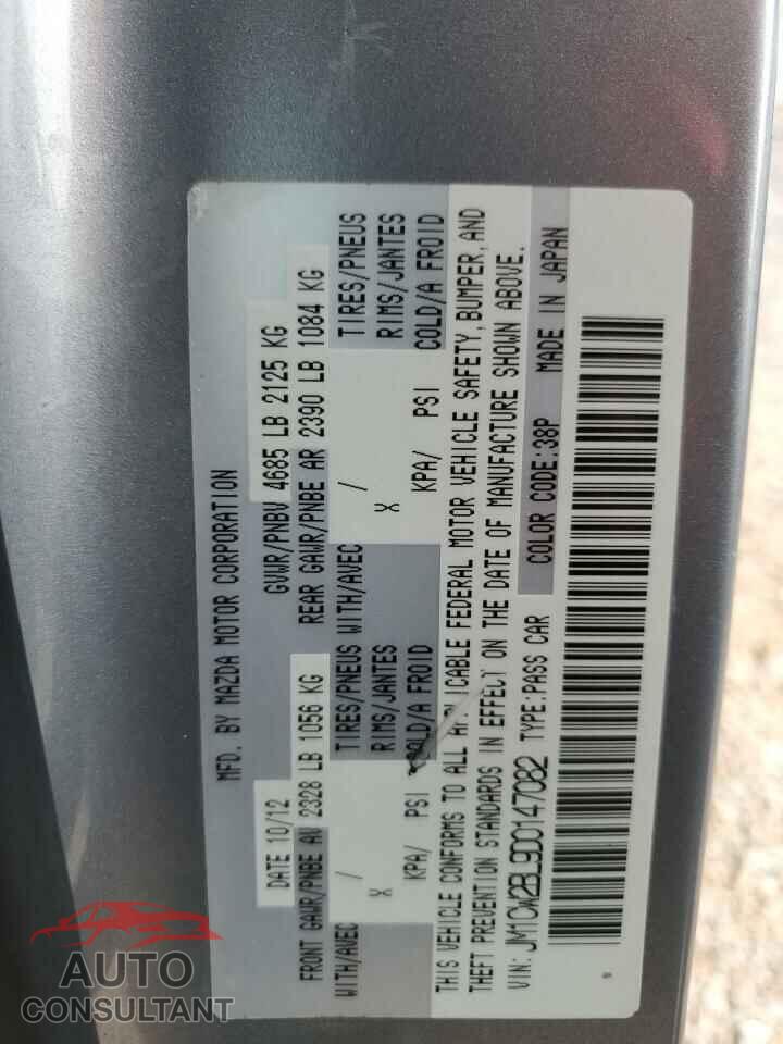 MAZDA 5 2013 - JM1CW2BL9D0147082