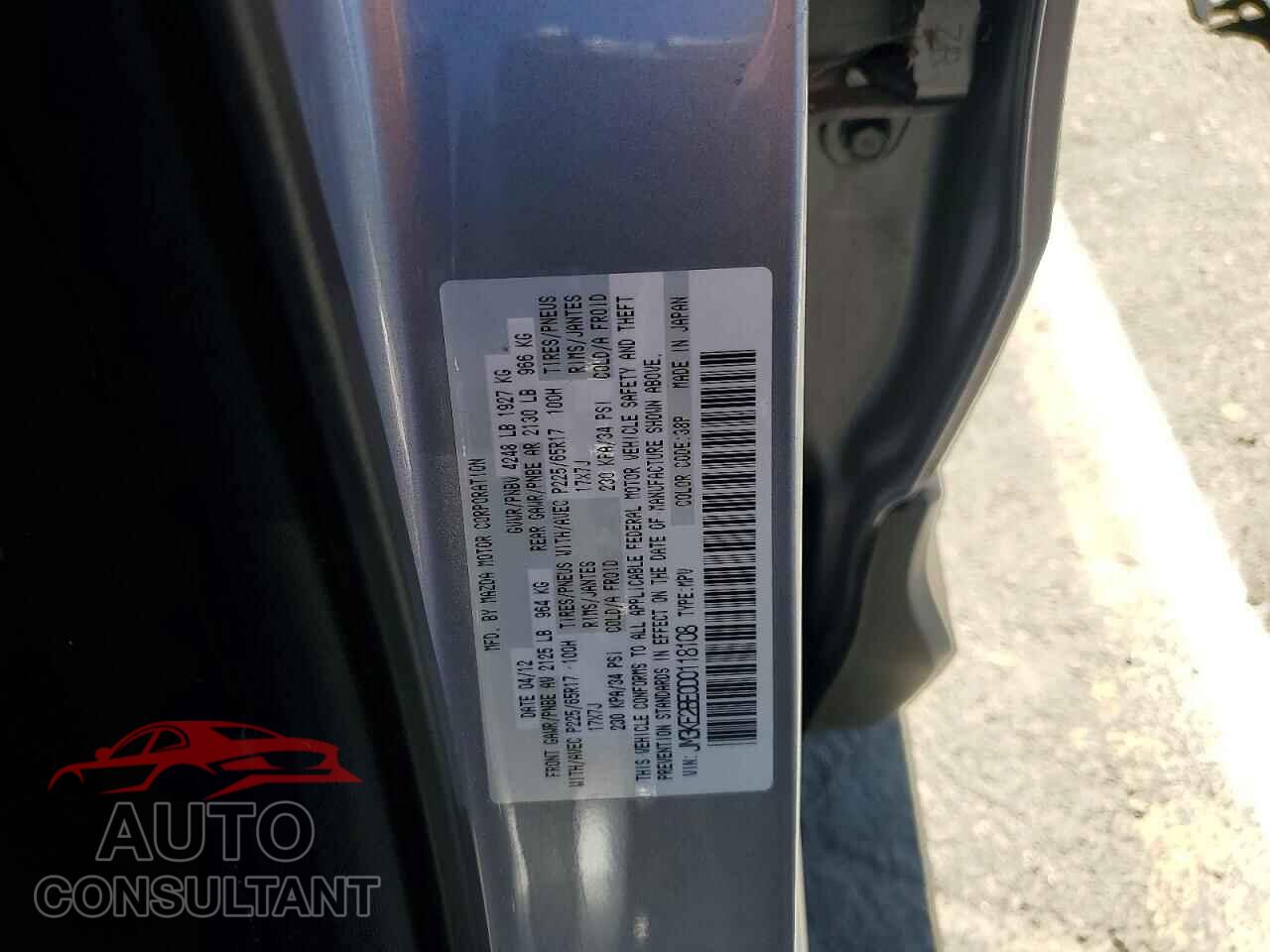 MAZDA CX-5 2013 - JM3KE2BE0D0118108