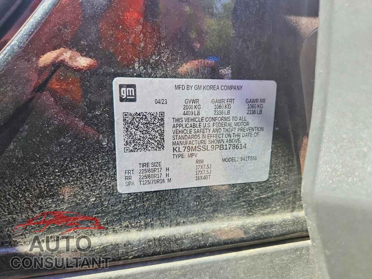 CHEVROLET TRAILBLAZE 2023 - KL79MSSL9PB178614