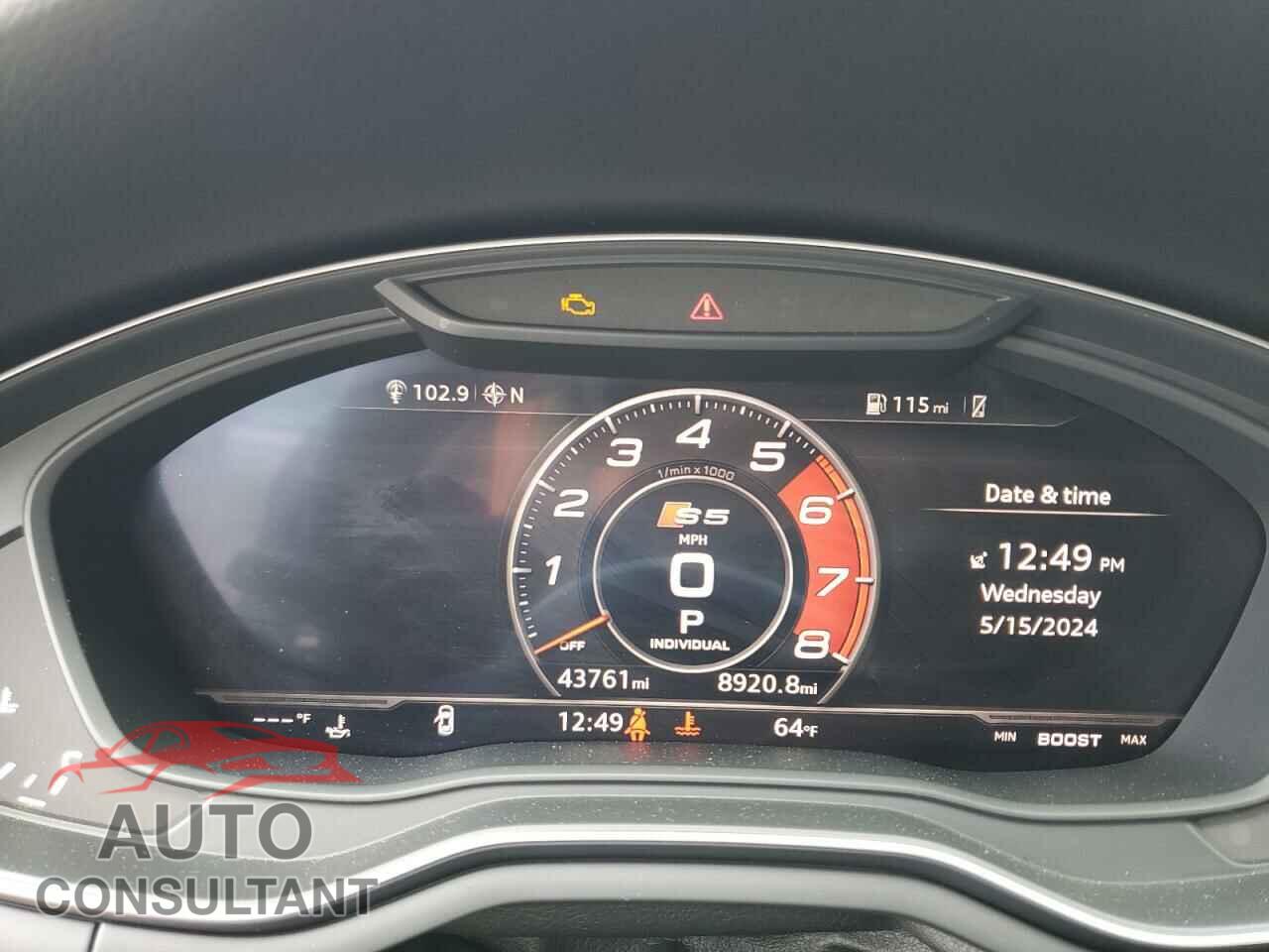 AUDI S5/RS5 2018 - WAUP4AF53JA002782