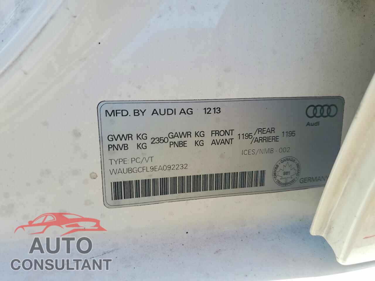 AUDI S4/RS4 2014 - WAUBGCFL9EA092232