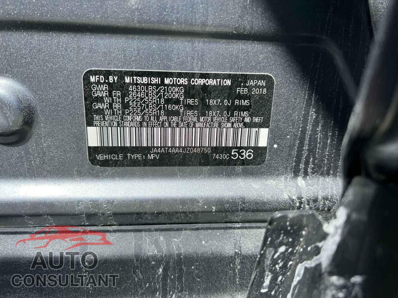MITSUBISHI ECLIPSE 2018 - JA4AT4AA4JZ048750
