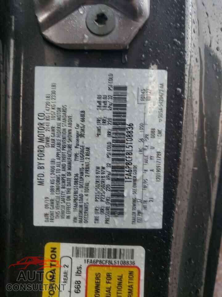 FORD MUSTANG 2020 - 1FA6P8CF8L5108836