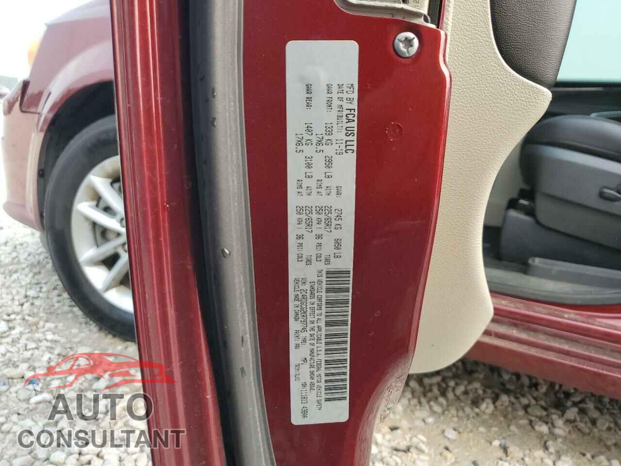 DODGE CARAVAN 2019 - 2C4RDGCG2KR797745