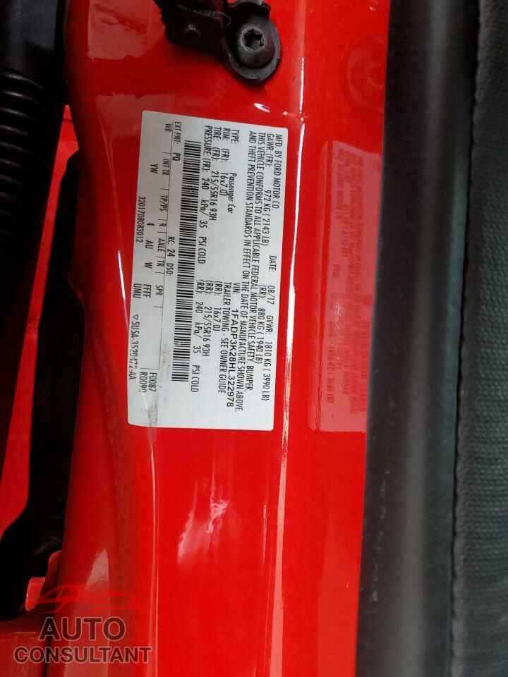 FORD FOCUS 2017 - 1FADP3K28HL322978