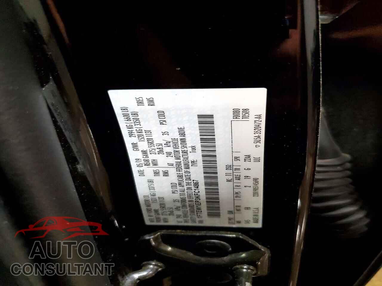 FORD All Models 2019 - 1FTEW1EP3KFC14867