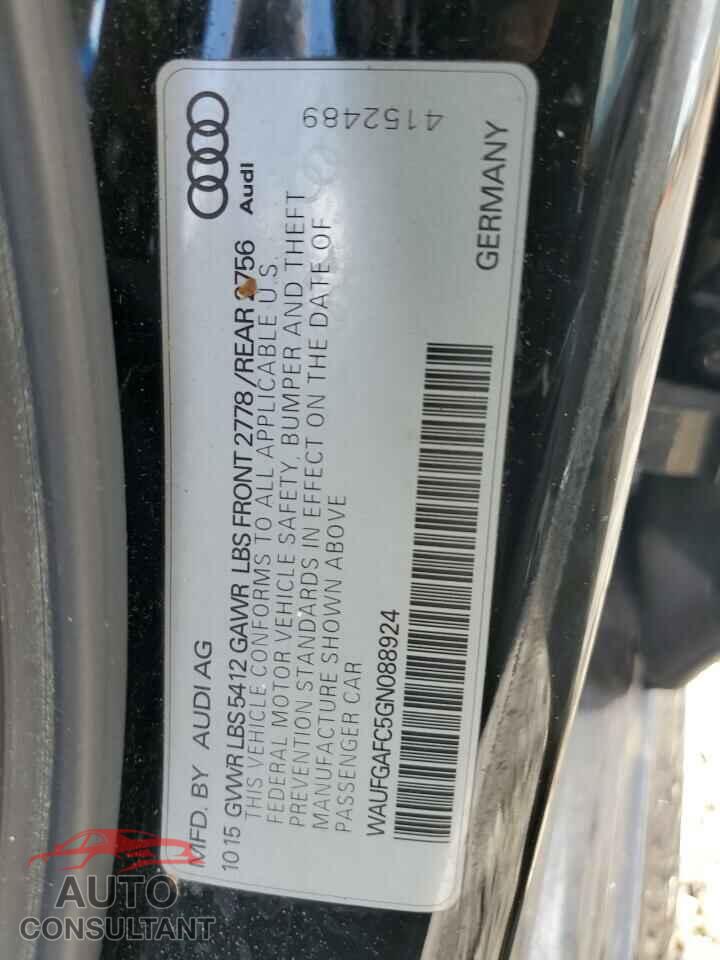 AUDI A6 2016 - WAUFGAFC5GN088924