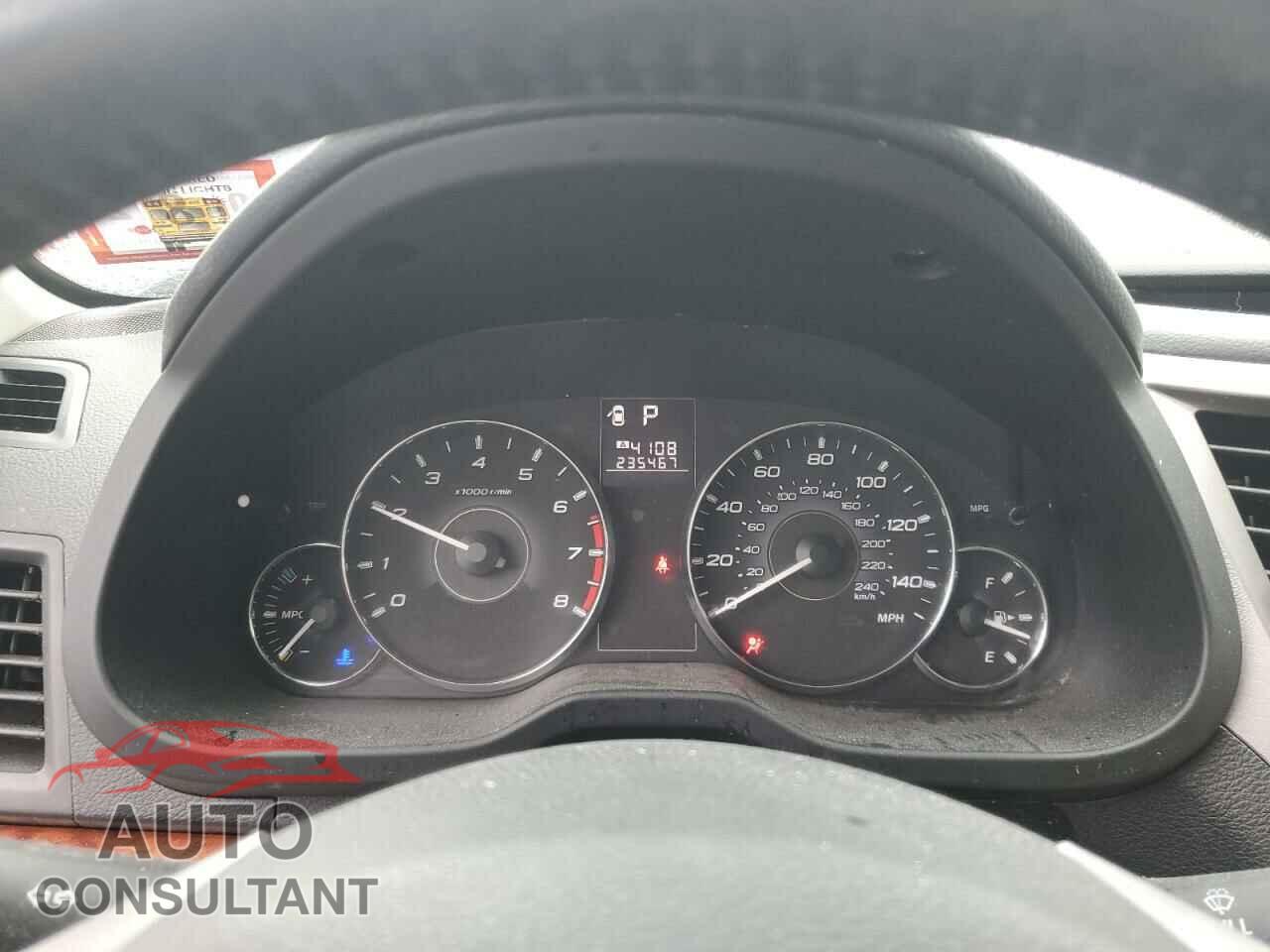 SUBARU OUTBACK 2012 - 4S4BRBLC0C3267895