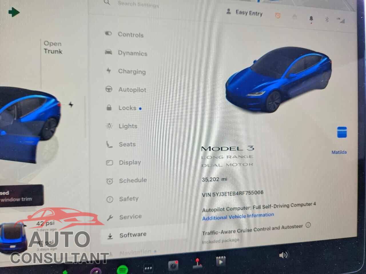 TESLA MODEL 3 2024 - 5YJ3E1EB4RF755066