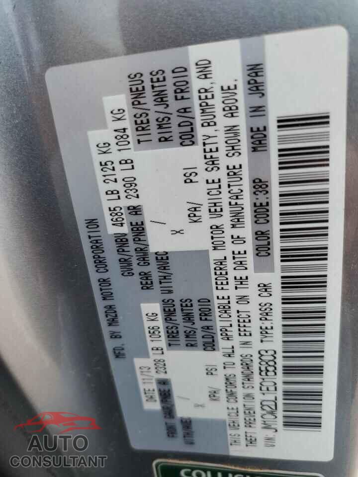 MAZDA 5 2014 - JM1CW2DL1E0165803
