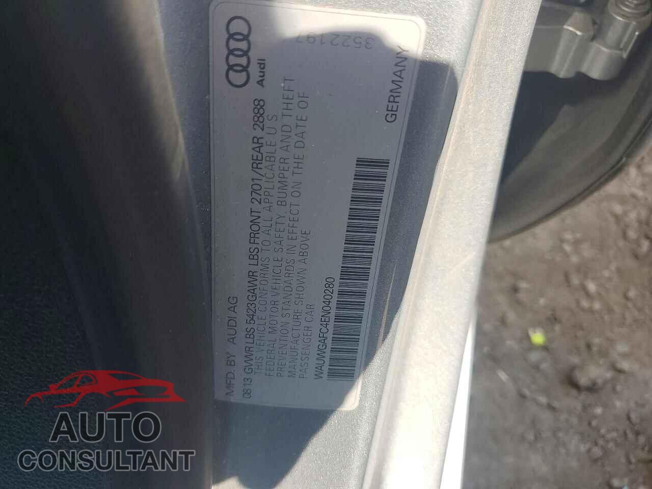 AUDI A7 2014 - WAUWGAFC4EN040280