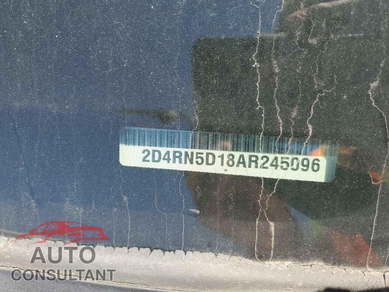 DODGE CARAVAN 2010 - 2D4RN5D18AR245096