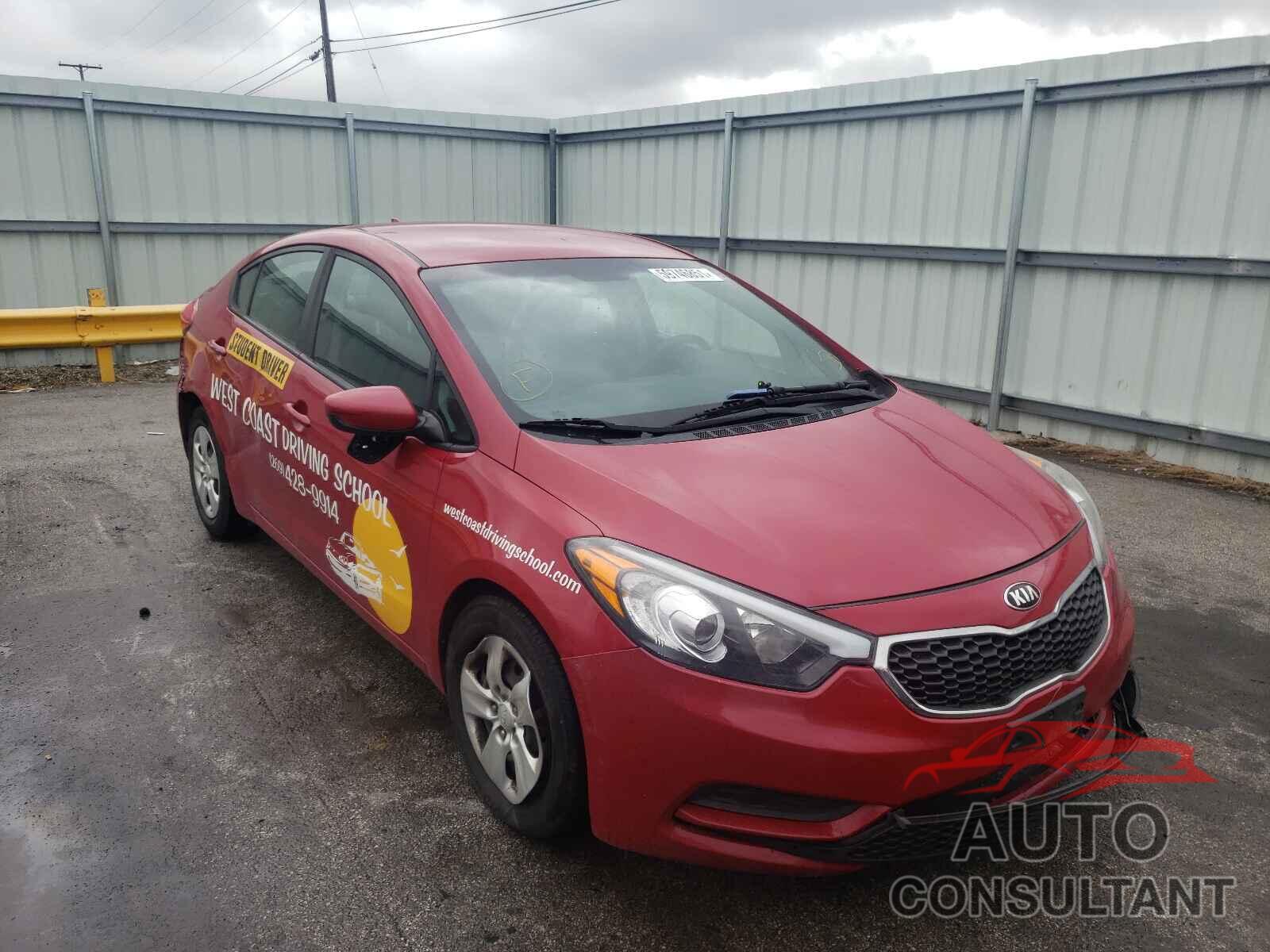 KIA FORTE 2016 - KNAFK4A64G5578918