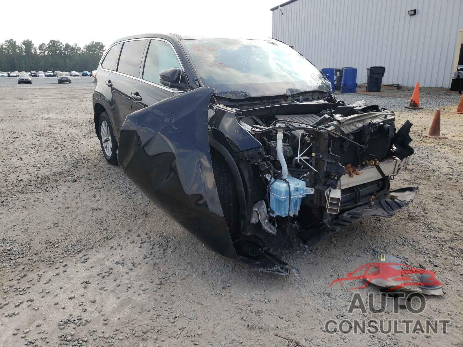 TOYOTA HIGHLANDER 2016 - 5TDBKRFH6GS282799