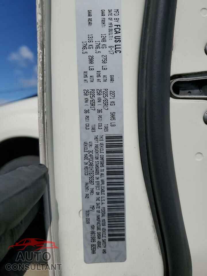 DODGE JOURNEY 2017 - 3C4PDCAB1HT676587