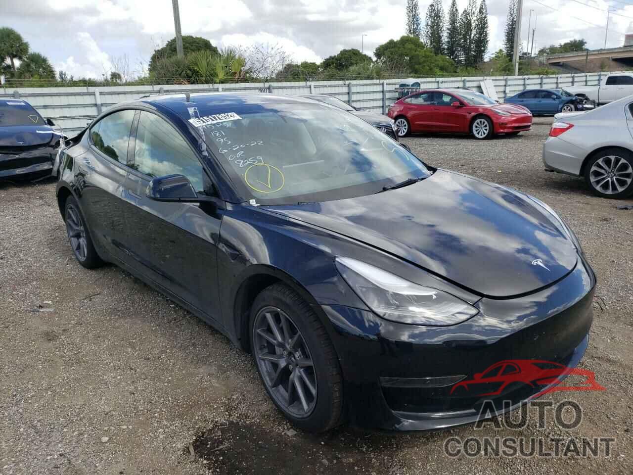 TESLA MODEL 3 2022 - 5YJ3E1EA4NF188259