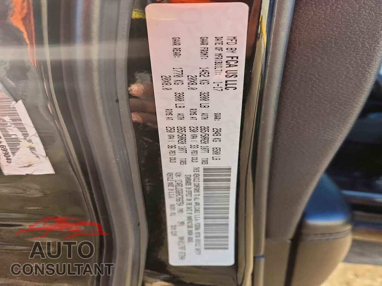 DODGE DURANGO 2017 - 1C4RDJDG6HC766754