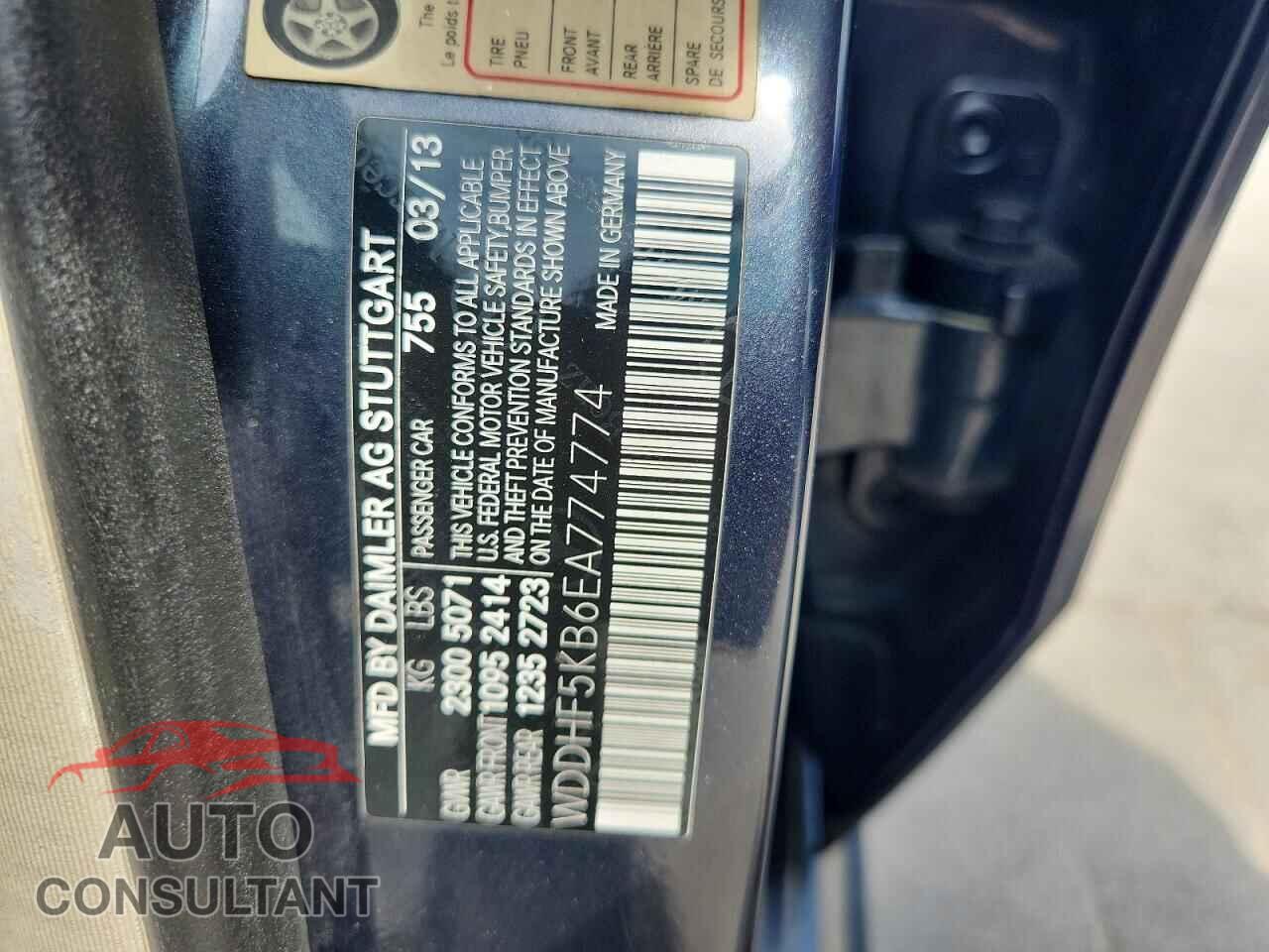 MERCEDES-BENZ E-CLASS 2014 - WDDHF5KB6EA774774