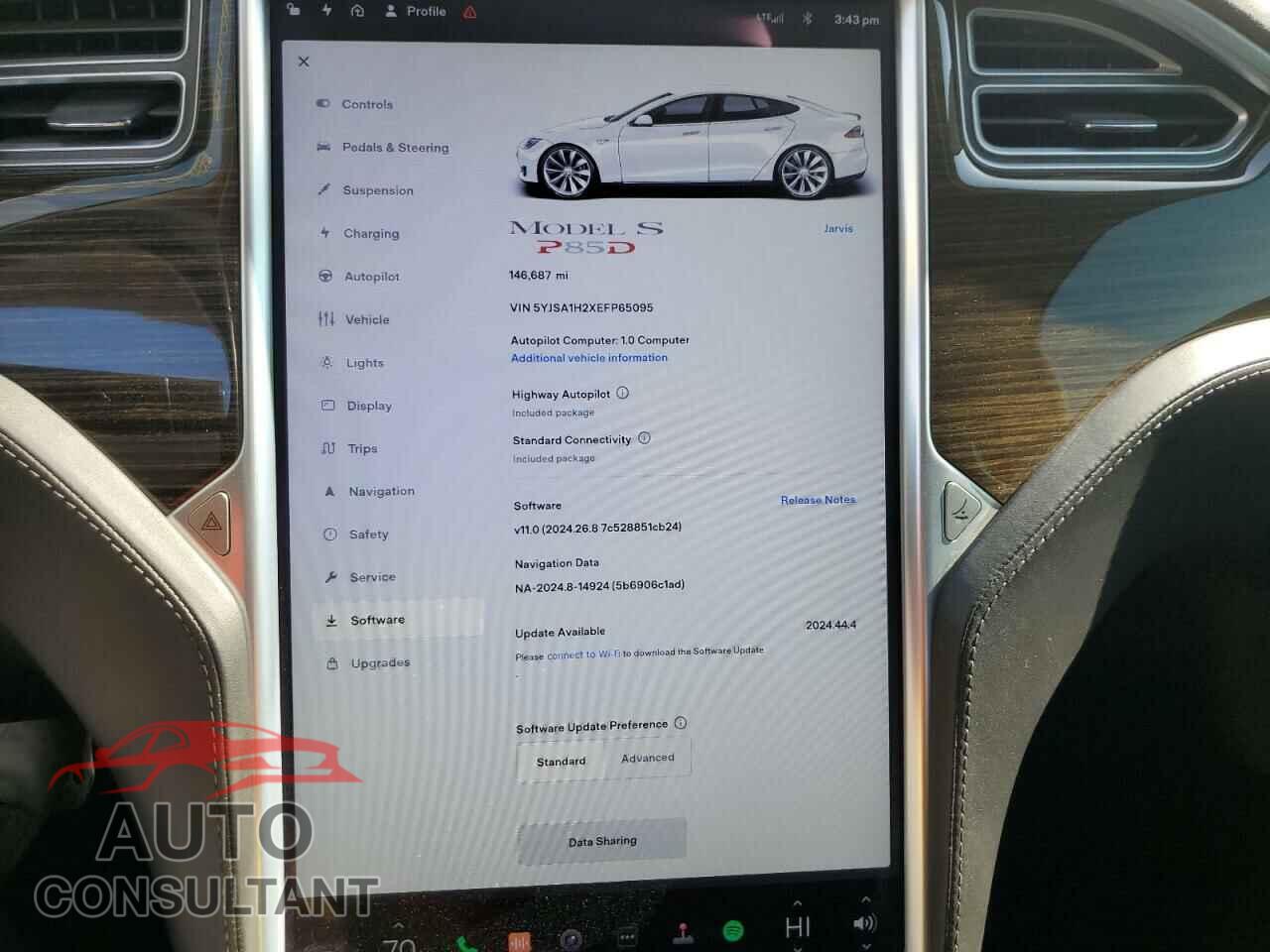 TESLA MODEL S 2014 - 5YJSA1H2XEFP65095