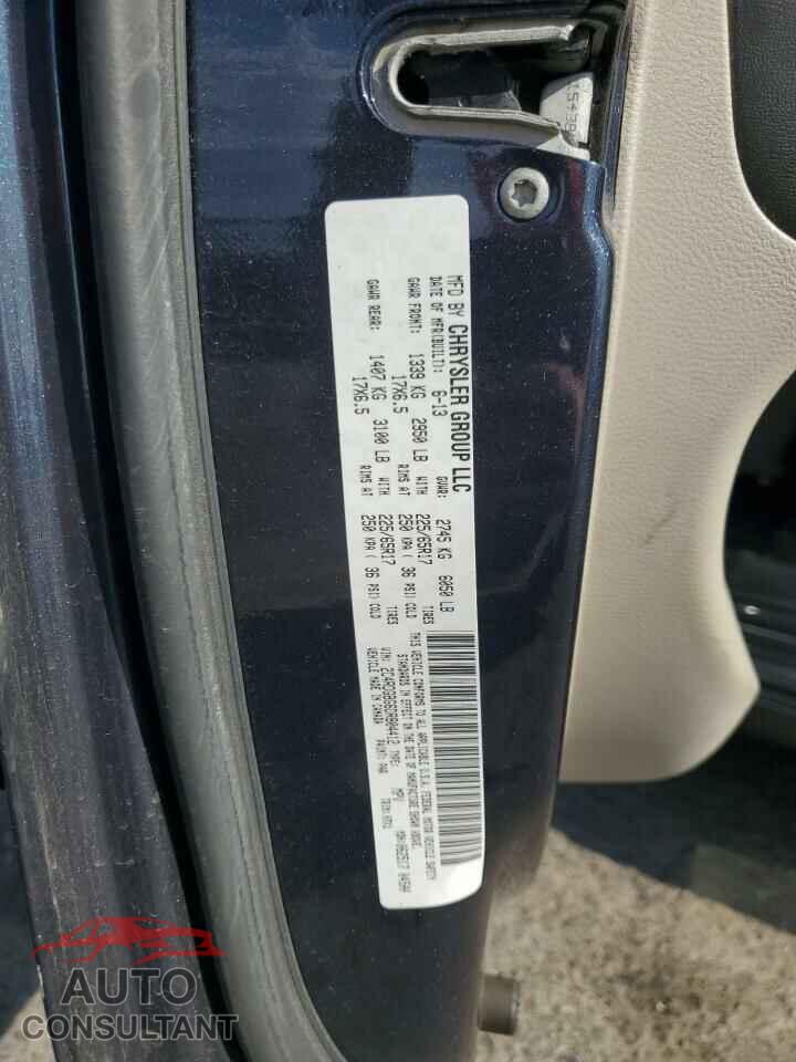 DODGE CARAVAN 2013 - 2C4RDGBG6DR804412