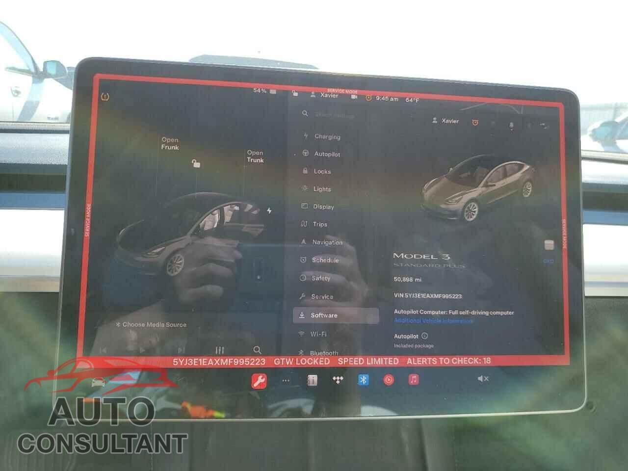 TESLA MODEL 3 2021 - 5YJ3E1EAXMF995223
