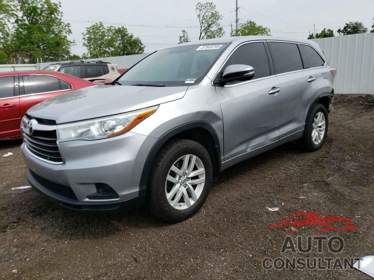 TOYOTA HIGHLANDER 2015 - 5TDBKRFH2FS121445