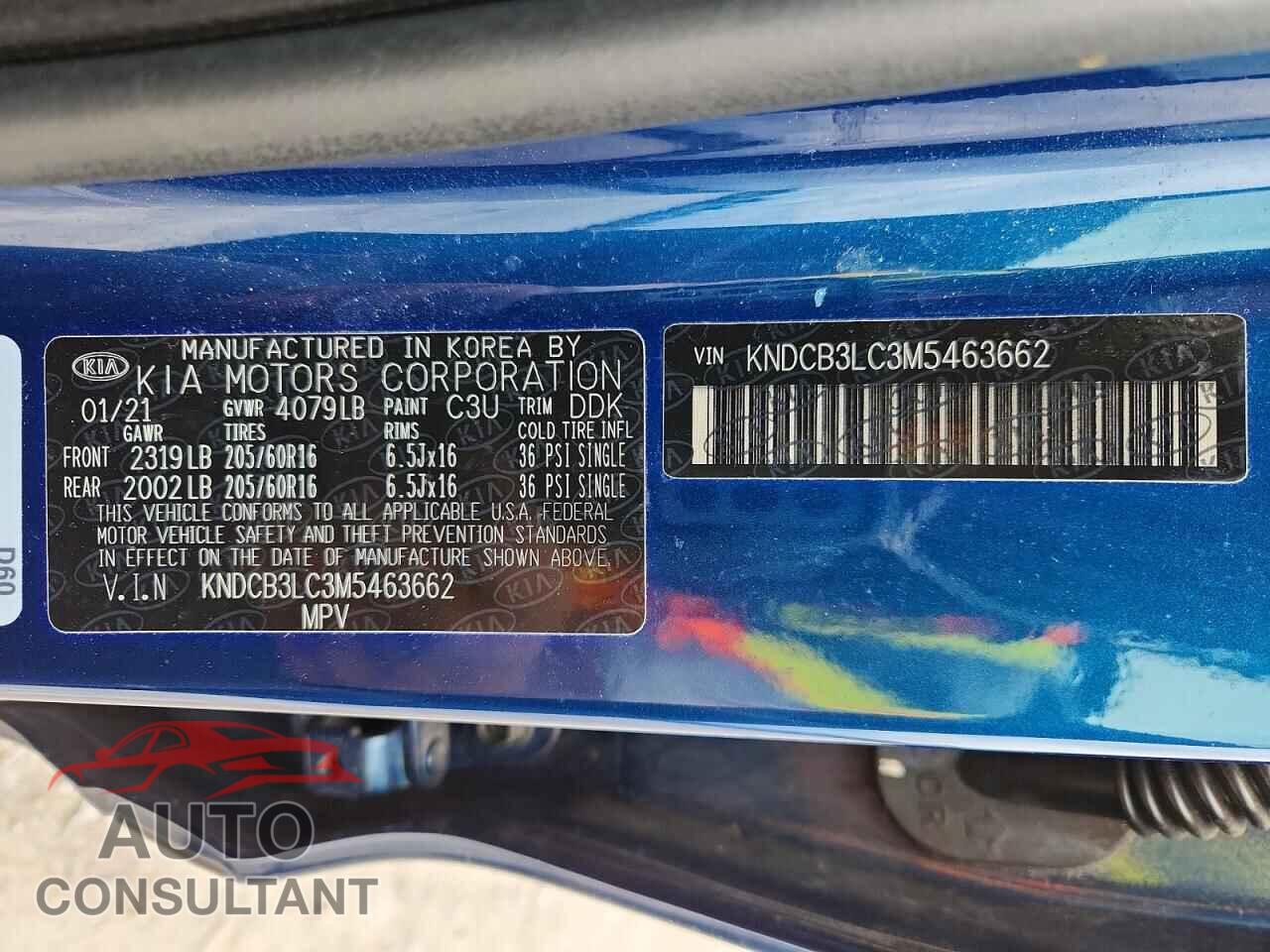 KIA NIRO 2021 - KNDCB3LC3M5463662
