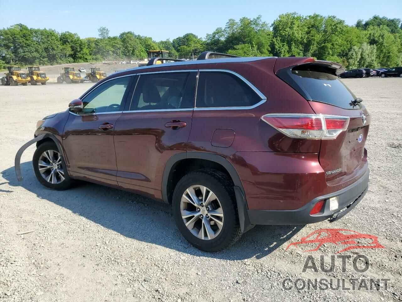 TOYOTA HIGHLANDER 2015 - 5TDJKRFH3FS131803