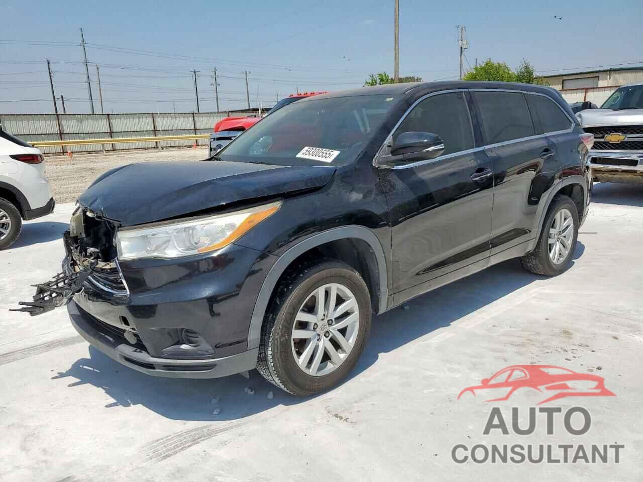 TOYOTA HIGHLANDER 2014 - 5TDZARFH0ES008478