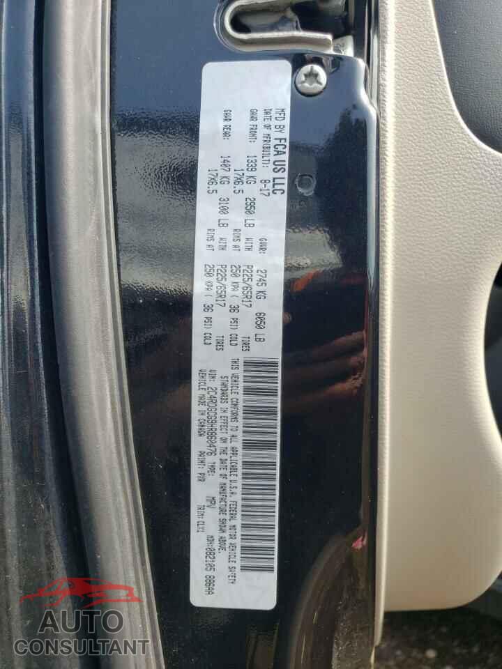 DODGE CARAVAN 2017 - 2C4RDGCG9HR860476