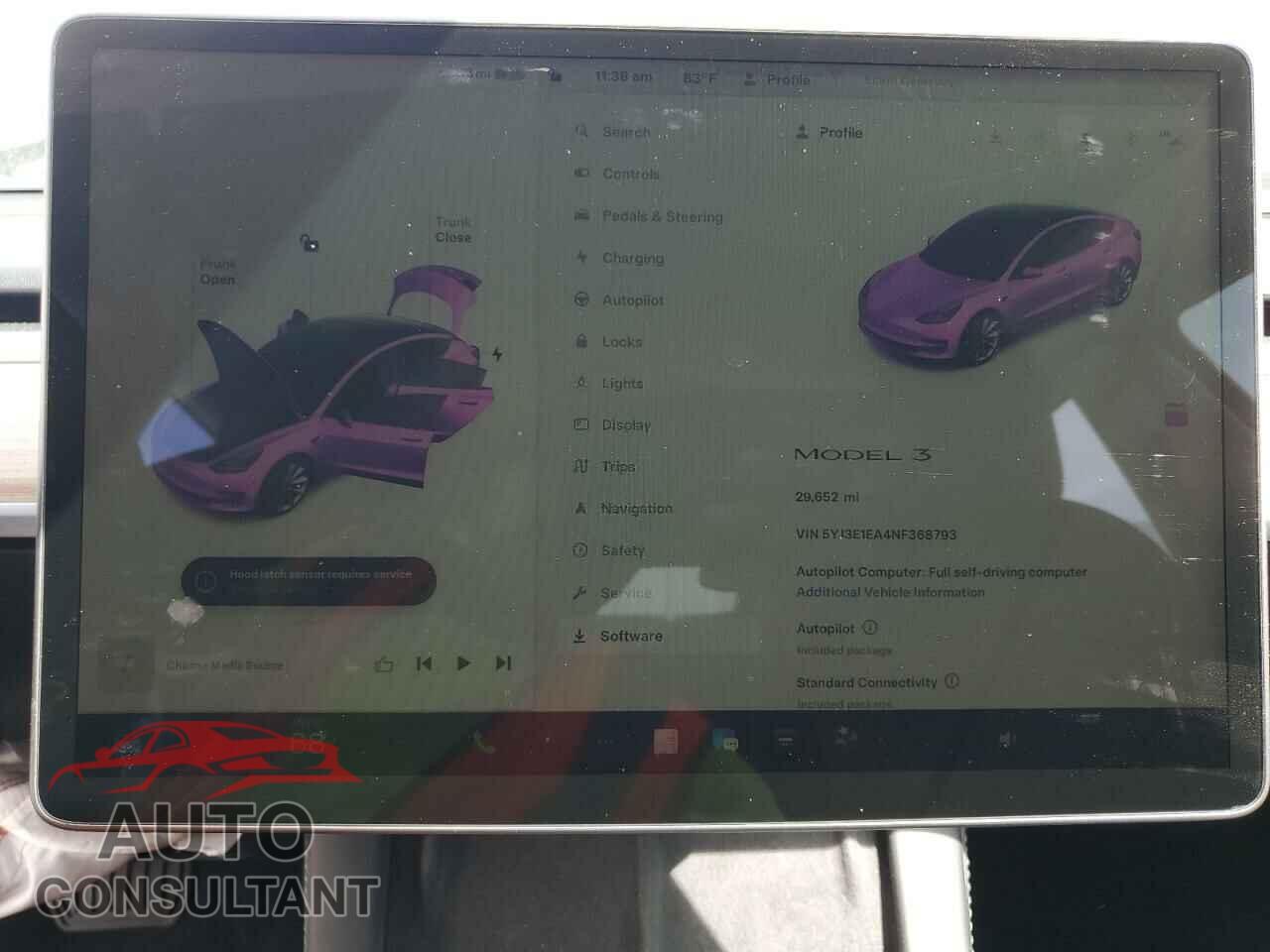TESLA MODEL 3 2022 - 5YJ3E1EA4NF368793