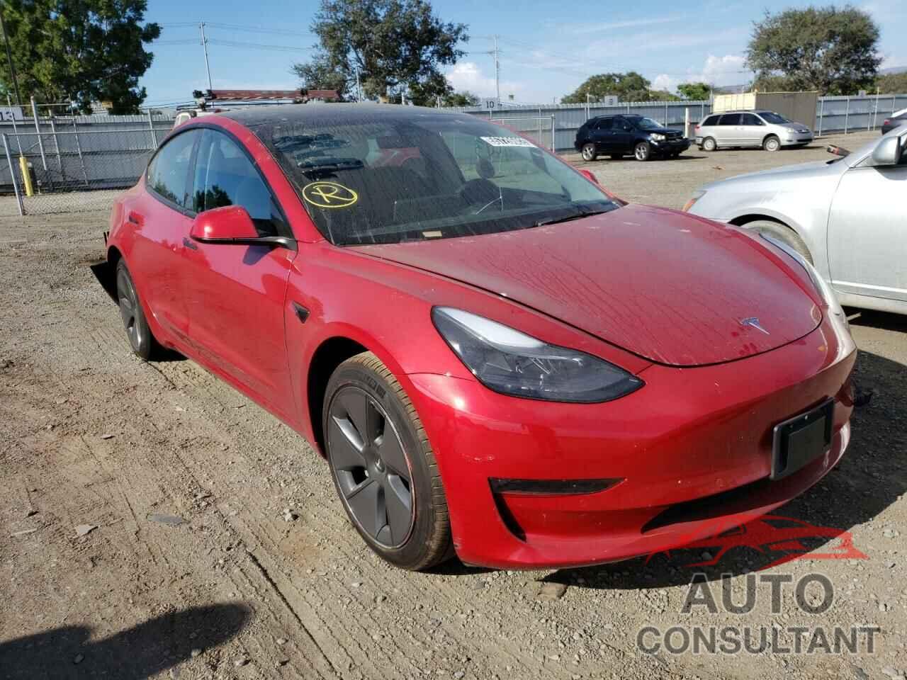 TESLA MODEL 3 2022 - 5YJ3E1EB4NF188531