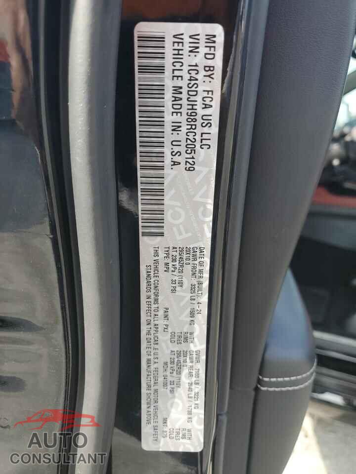 DODGE DURANGO 2024 - 1C4SDJH98RC205129