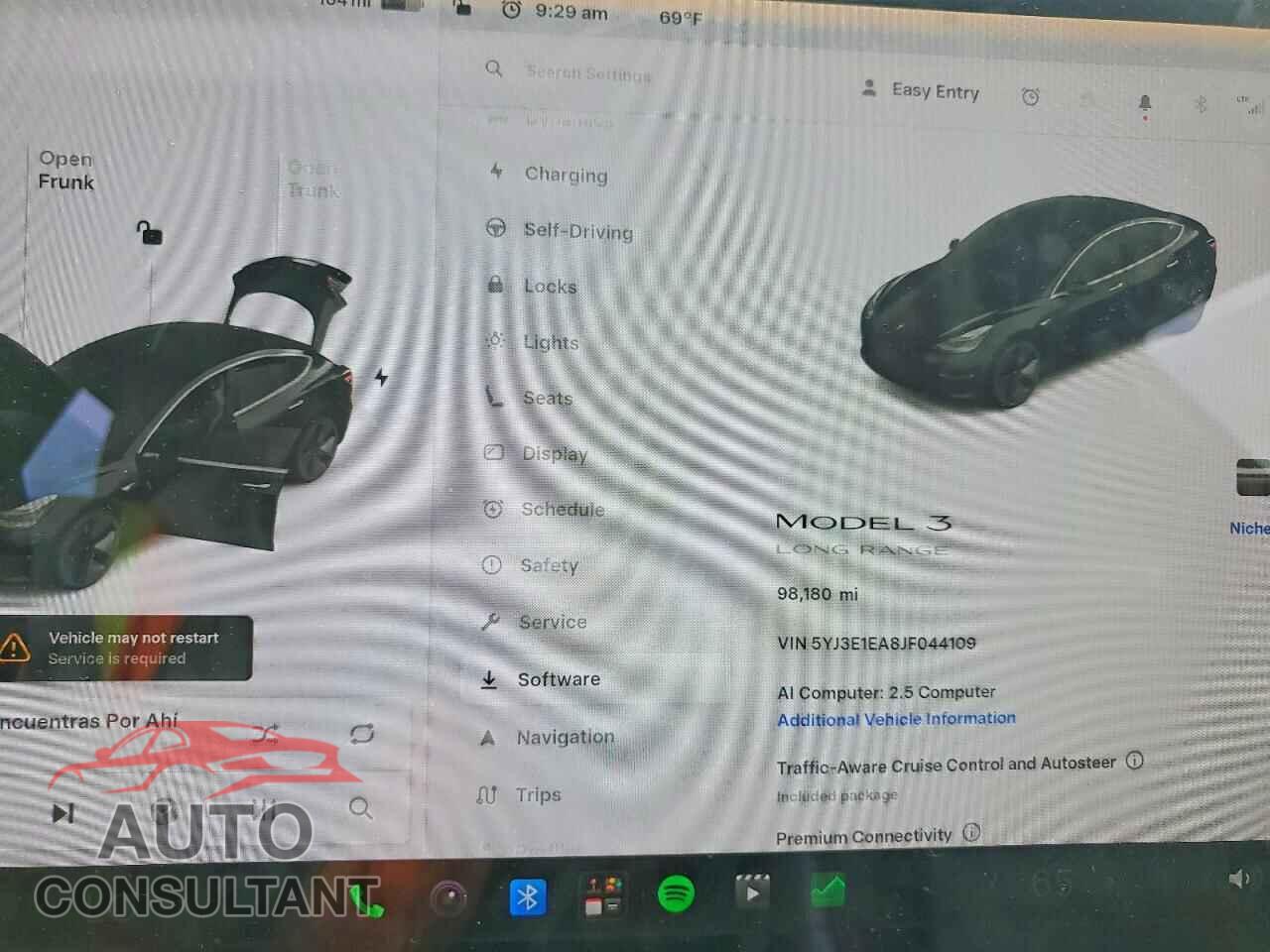 TESLA MODEL 3 2018 - 5YJ3E1EA8JF044109