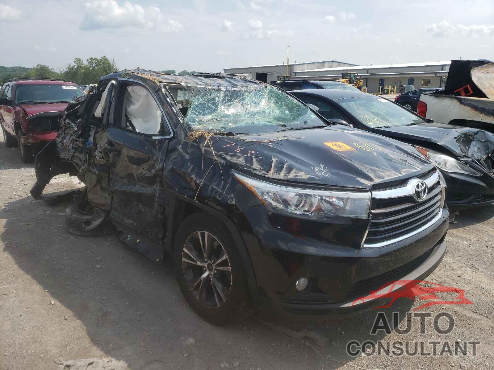 TOYOTA HIGHLANDER 2016 - 5TDKKRFH3GS132097