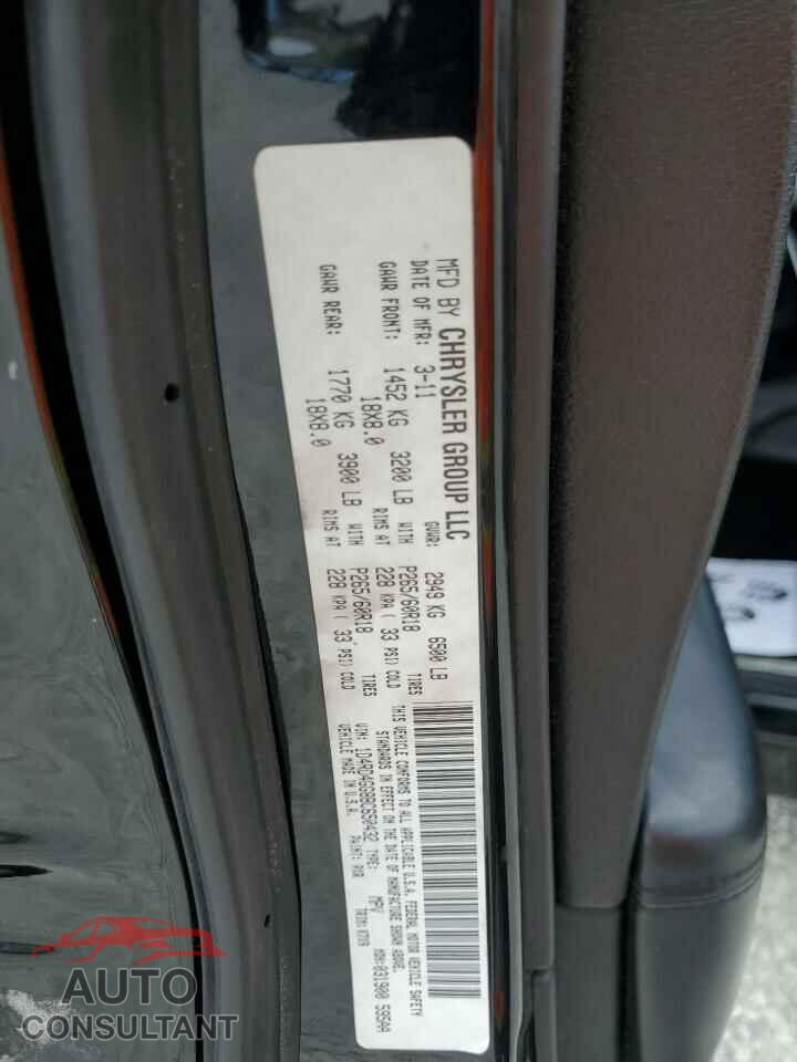 DODGE DURANGO 2011 - 1D4RD4GG8BC650432