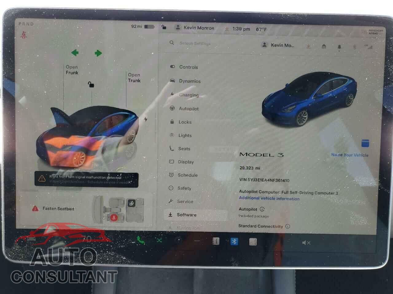 TESLA MODEL 3 2022 - 5YJ3E1EA4NF361410